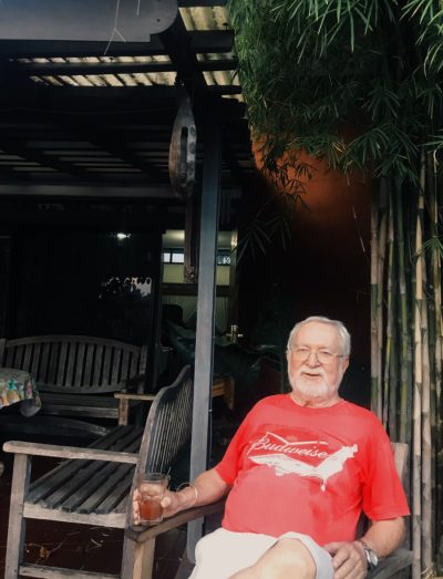 A short yet warm catch up during my visit to Semarang: Eyang John proudly presented his homemade Bloody Mary, followed by an afternoon stroll with Eyang Noes & Piquet the dog. This old photo he showed me in the living room is still one of my favorite photos in the family. Rest well, Eyang