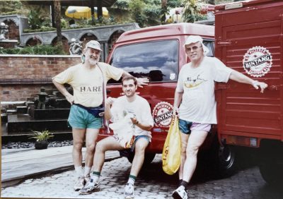 The HARES are getting ready to set the Guci Run in 1996.